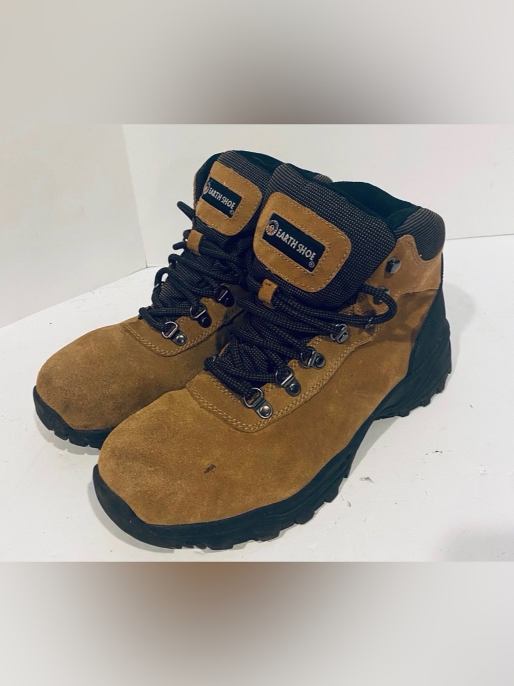Earth Spirit Sunflower Brown Suede Waterproof Hiking Boots 783347 Women's Sz 12